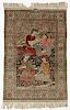 Fine Persian Style Silk Pictorial Rug