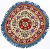 Antique Persian Silk Embroidered Roundel