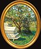 THE BEE HIVE IN SPRING OIL PAINTING