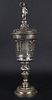 Tall Vintage Continental Silver Covered Chalice