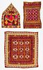 3 Old Fine Mirror Embroidered Indian Textiles