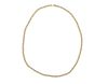 14K Brushed Yellow Gold Oval Link Necklace