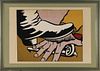 Roy Lichtenstein, Lithograph, "Foot and Hand"