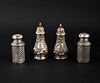 Pair of Sterling Silver Caster Form Shakers
