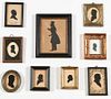 Collection of Antique Silhouettes of Gentlemen