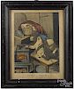 N. Currier color lithograph, titled The Cats-Paw, 19th c., 13 1/4'' x 10 1/2''.