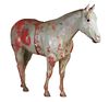 Life Size Painted Fiberglass Horse