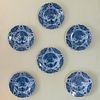 Set of Six Blue and White Delft Plates