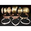 Copper, Brass and Sterling Silver Cuff Bracelets