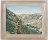 B. J. Claussen, mid 20th c., pair of oil on board works, titled Glacier National Park