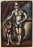 * Georges Rouault, (French, 1871-1958), Clown et Enfant, 1930 (from Cirque)