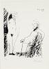 Pablo Picasso, (Spanish, 1881-1973), Femme Nue et Homme a la Canne (from Picasso - dessins 27.3.66 to 15.3.68)