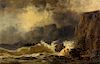 Josef Carl Berthold Puttner, (Czech, 1821-1881), Approaching the Cliffs