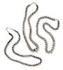 * A Collection of Graduated Silver Bead Necklaces, Native American, 142.00 dwts.