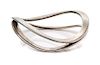 A Modernist Sterling Silver Bangle Bracelet, 41.30 dwts.