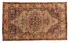 Antique Kerman Handwoven Wool Rug, Farsi  1900, W 4.4' L 6.7'