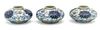 Chinese Doucai Porcelain Water Drops, H 1.5'' Dia. 2.5'' 3 pcs
