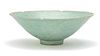 Chinese Celadon Bowl With Incise, H 3.5'' Dia. 8''