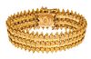 18K Gold Bracelet, 49.8 Grams W 1.7'' L 7''