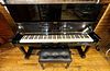 Kawai (Japan, Est. 1927) NS-20 Ebony Upright Piano, H 49'' L 60'' Depth 23'' , SN: 197-7847
