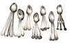 Sterling Silver Teaspoons & Iced Tea Spoons, Feat. Whiting Mfg. Co., Depth 7.5'' 30.41t oz 41 pcs