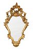 Italian Florentine Style Carved & Gilded Wood Mirror, H 27'' W 16''