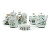 Chinese Porcelain Enameled Decorated Grouping, H. 1.5"-7.25" 14 pcs