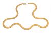 14K Yellow Gold Herringbone Necklace, Italy L 20'' 19.8g