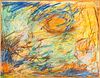 Jon Schueler (American, 1916-1992) Pastel On Paper, On Artist Board, 1960, Sun Garden, New York, H 15.75'' W 20.5''