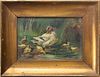 European Oil On Wood Panel  Early 20th C., H 4.5'' W 6.5''