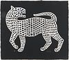 Victor Vasarely (French/Hungarian, 1906-1997) Serigraph In Colors On Gallo-Cast Paper, Leopard (Black And White), H 31.25'' W 38.5''