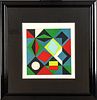 Victor Vasarely (French/Hungarian, 1906-1997) Screenprint In Colors On Wove Paper, H 12.5'' W 12''