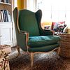 Louis XV Style Painted Wing Chair