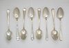 (8) Durgin Sterling Silver Soup Spoons.
