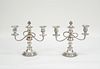 Pair of Silverplated Candelabra.