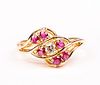 Ruby and Diamond 14K Gold Ring