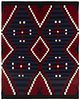 A framed Navajo Moki Revival textile