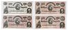 Group of Four Confederate "Lucy Pickens" Bank Notes, $100 Denomination