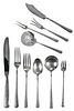 Towle Rambling Rose Sterling Flatware, Service for 12 with 18 Serving Pieces