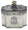 George III English Silver Tea Caddy