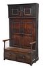 Unusual Early British Cupboard with Bench