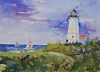 Angelina Wood: New England Lighthouse and Landscape
