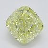 1.78 ct, Natural Fancy Yellow Even Color, VVS1, Cushion cut Diamond (GIA Graded), Appraised Value: $35,500 
