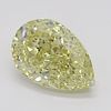 1.23 ct, Natural Fancy Yellow Even Color, VVS1, Pear cut Diamond (GIA Graded), Appraised Value: $22,300 