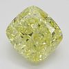 3.01 ct, Natural Fancy Intense Yellow Even Color, VS2, Cushion cut Diamond (GIA Graded), Appraised Value: $140,200 