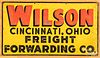 Embossed tin trucking advertising sign