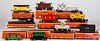 Ten Lionel train cars, 0 gauge, in original boxes