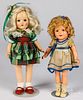 Two vintage Ideal composition dolls