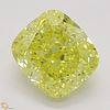1.56 ct, Natural Fancy Intense Yellow Even Color, VVS2, Cushion cut Diamond (GIA Graded), Appraised Value: $73,600 