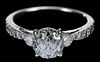 14kt. Crown of Light Cut Diamond Ring-AGS